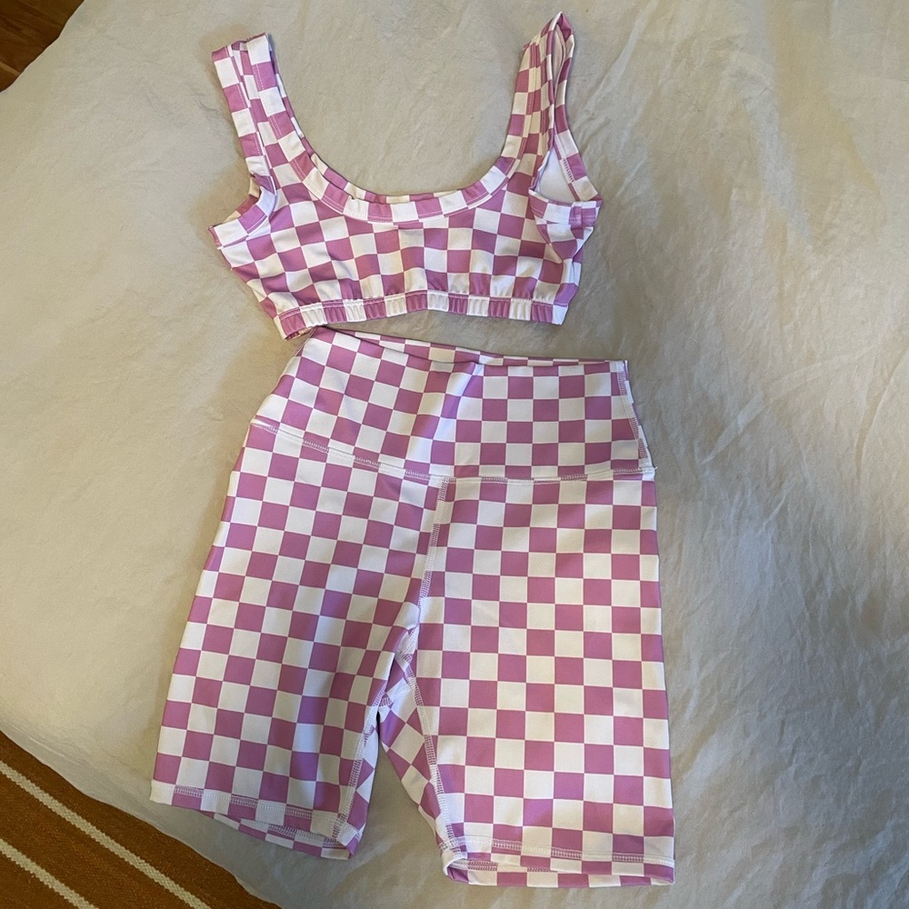 Nube Checkered athletic set size small